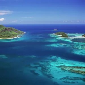 Aerial view of Ile Sainte Anne (St