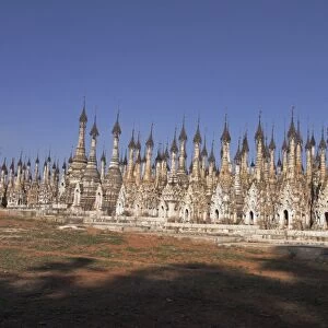 Ancient stupas, Kakku Buddhist Ruins, a site of over two thousand brick