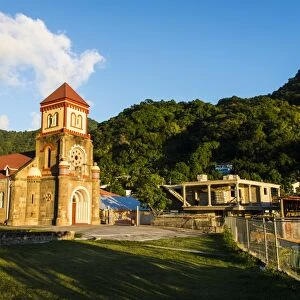 Anglican church in Soufriere, Dominica, West Indies, Caribbean, Central America