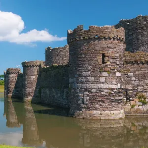 Beaumaris Castle, UNESCO World Heritage Site, Beaumaris, Anglesey, Gwynedd, Wales, United Kingdom, Europe