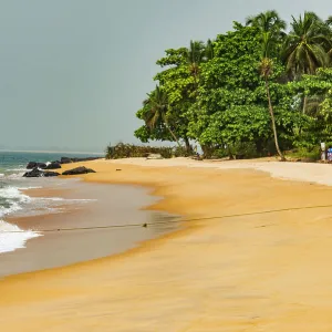 Beautiful beach in Robertsport, Liberia, West Africa, Africa