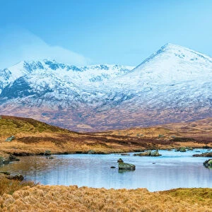 Black Mount from Rannoch Moor, Argyll and Bute, Highlands, Scotland, United Kingdom, Europe