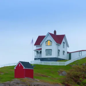 Cape Neddick (The Nubble) Lighthouse, Cape Neddick, Maine, New England, United States of America, North America