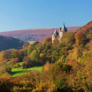 Print of Castell Coch, a 19th-century red sandstone castle in Wales Print of Castell Coch, a 19th-century red sandstone castle in Wales