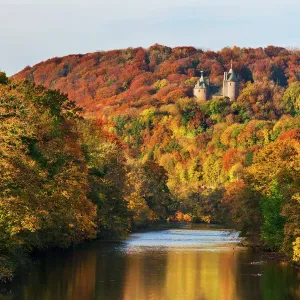 Autumn Print of Castle Coch in Tongwynlais, Wales Autumn Print of Castle Coch in Tongwynlais, Wales