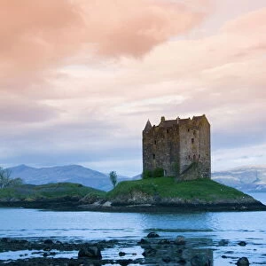 Castle Stalker, near Port Appin, Argyll, Highlands, Scotland, United Kingdom, Europe