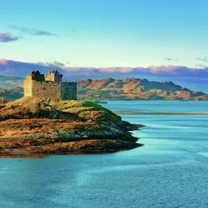 Castle Tioram on the coastal island Eilean Tioram where River Shiel and Loch Moidart meet