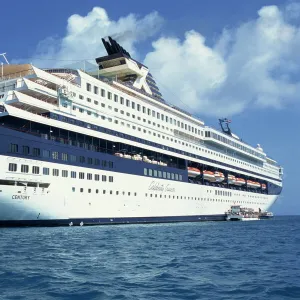 Celebrity Cruises Liner ship in the Caribbean