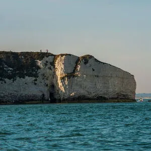 Chalk stacks and cliffs at Old Harry Rocks, between Swanage and Purbeck, Dorset, Jurassic Coast, UNESCO World Heritage Site, England, United Kingdom, Europe