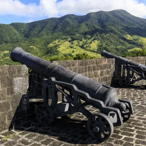 Citadel cannons, Brimstone Hill Fortress National Park, UNESCO World Heritage Site, St