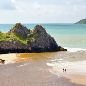 Three Cliffs Bay, Gower, Wales, United Kingdom, Europe