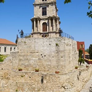 Clocktower in the Turkish District of the City of Rhodes, UNESCO World Heritage Site