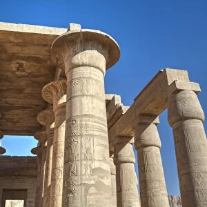 Column reliefs, Hypostyle Hall, The Ramesseum (Mortuary Temple of Ramese II), Luxor
