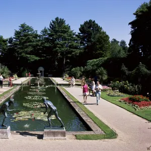 Compton Acres Italian Garden, Bournemouth, Dorset, England, United Kingdom, Europe