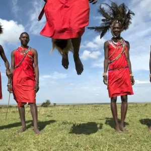 Masai Warrior Dance Print Masai Warrior Dance Print