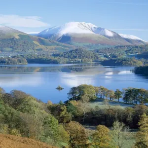 Derwent Water, with Blencathra behind, Lake District, Cumbria, England