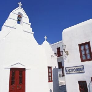 Exterior of a Church, Mikonos, Cyclades, Greece
