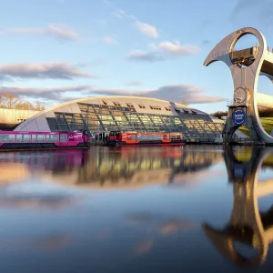 The Falkirk Wheel, Stirlingshire, Scotland, United Kingdom, Europe