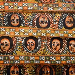 The famous painting on the ceiling of the winged heads of 80 Ethiopian cherubs