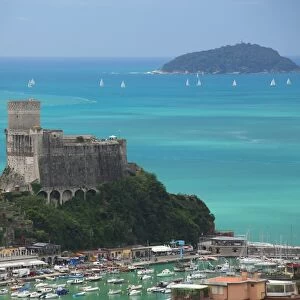 The fortress of Lerici, coast of Liguria, Italy, Europe