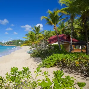 Galley Bay and beach, St. Johns, Antigua, Leeward Islands, West Indies, Caribbean, Central America