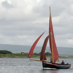 Galway hookers at Roundstone Regatta