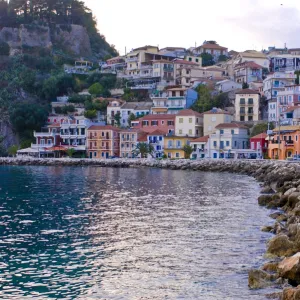 Harbor of Parga, mainland Greece, Greece, Europe