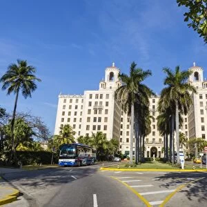 The historic Hotel Nacional de Cuba located on the Malecon in the middle of Vedado