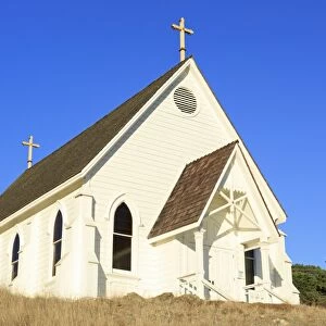 Historic Old St. Hilarys Church, Tiburon, Marin County, California, United States of America, North America
