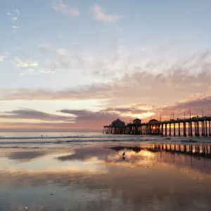 Huntington Beach Pier, California, United States of America, North America