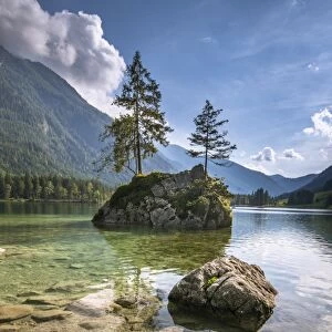 Lake Hintersee, Berchtesgadener Alpen, Bavaria, Germany, Europe