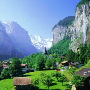 Lauterbrunnen and Staubbach Falls