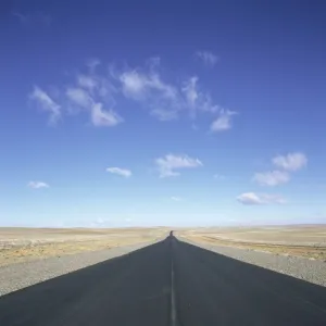 Long straight road in Patagonia, Patagonia, Argentina, South America