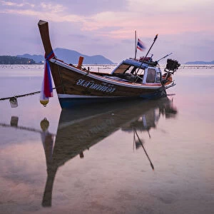 Long-tail boat on Rawai Beach, Phuket, Thailand, Southeast Asia, Asia