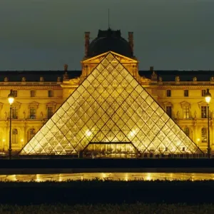 The Louvre Pyramid Print The Louvre Pyramid Print