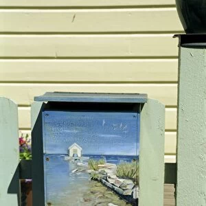 Mailbox in small town in archipelago near Stockholm