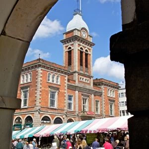 Market Hall and market stalls, Chesterfield, Derbyshire, England, United Kingdom, Europe