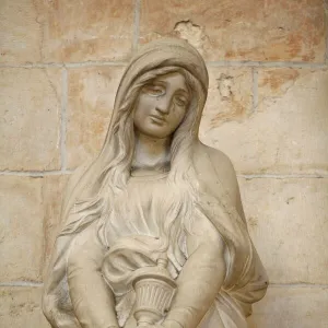 Mary Magdalene statue in Vezelay Basilica, UNESCO World Heritage Site, Vezelay