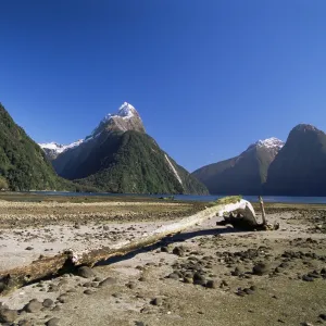 Milford Sound and Mitre Peak