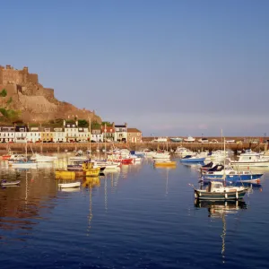 Mont Orgeuil castle, Gorey, Jersey, Channel islands, United Kingdom, Europe