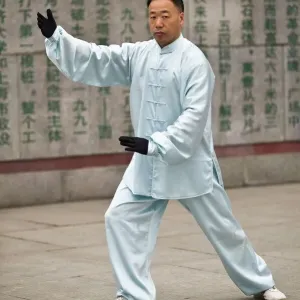 Mattina di tai chi a Shanghai in Cina nell'Asia Mattina di tai chi a Shanghai in Cina nell'Asia