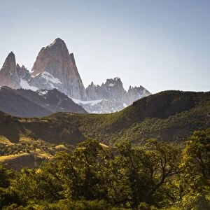 Mount Fitz Roy (Cerro Chalten) sunset, UNESCO World Heritage Site, El Chalten, Patagonia
