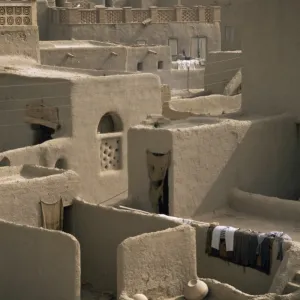 Mud-walled houses, Mopti, Mali, Africa