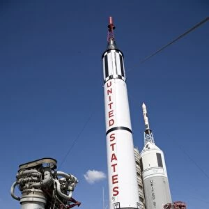 Old rockets on display at Johnson Space Centre, Houston, Texas, United States of America