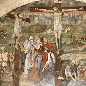 Painting by Thomas Pot around 1563 of the Resurrection, Chapter House, Fontevraud Abbey