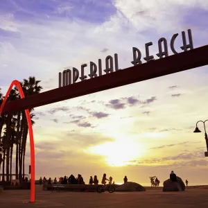 Pier entrance, Imperial Beach, San Diego, California, United States of America, North