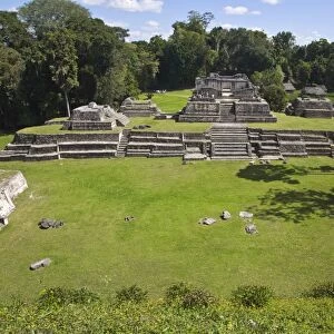 Plaza A, Structure A6 (Temple of the Wooden Lintel), one of the oldest buildings in Caracol