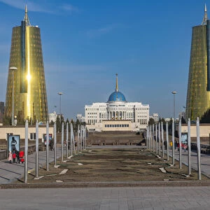 Presidental Palace, Nur Sultan, formerly Astana, capital of Kazakhstan, Central Asia, Asia