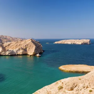 Rocky Oman coastline near Muscat