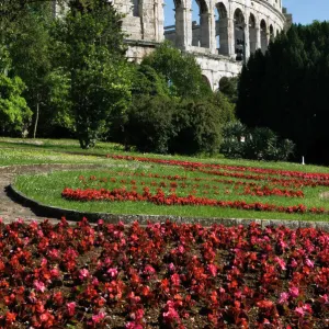 The Roman Amphitheatre, Pula, Istria, Croatia, Europe